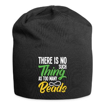 Perle Perle Broderie Bijoutier Fabricant de bijoux - Bonnet en jersey - noir - Devant