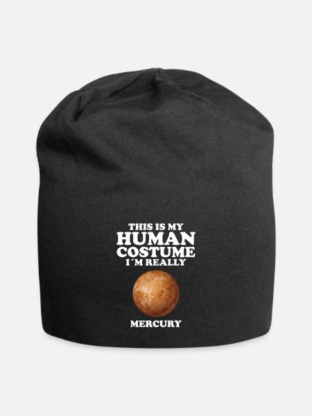 Merkur - Jersey-Beanie - Schwarz