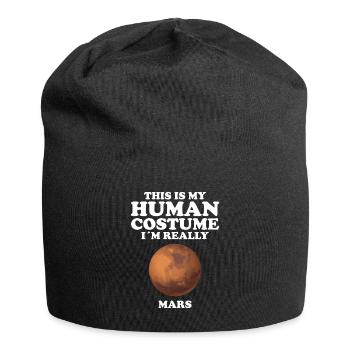 Mars - Jersey-Beanie - Schwarz - Vorne