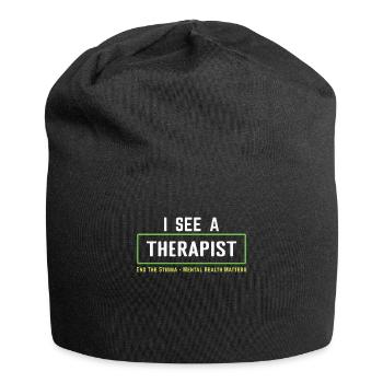 Möge Green Fight Stigma Mental Health Awareness - Jersey-Beanie - Schwarz - Vorne