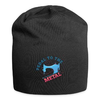 Pétale à la couturière en métal Couturière - Bonnet en jersey - noir - Devant