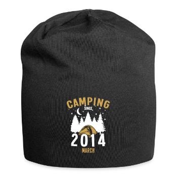 Anniversaire: Camping depuis mars 2014 Camping - Bonnet en jersey - noir - Devant