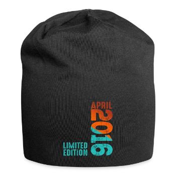 Since April 2016 Year 2016 Retro Vintage 2016 - Jersey Beanie - black - Front