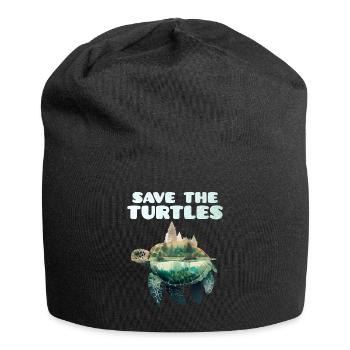 Save the Turtles Species Conservation Nature Conservation - Jersey Beanie - black - Front