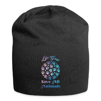 Sauver les animaux Protection des espèces Protection de l’environnement - Bonnet en jersey - noir - Devant