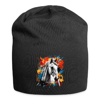 Cheval - Bonnet en jersey - noir - Devant