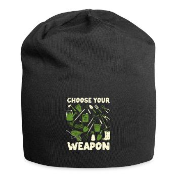 Choose Your Weapon Fun Gardening Plant - Jersey Beanie - black - Front