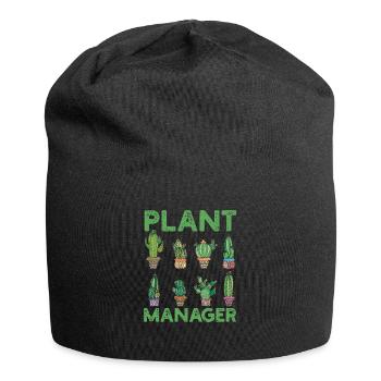 Plant Manager Funny Gardening Cook Plant - Jersey Beanie - black - Front