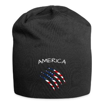 United States of America, USA, America  - Jersey-Beanie - Schwarz - Vorne