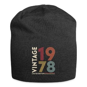 1978 Birthday Present - Jersey Beanie - charcoal grey - Front