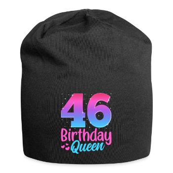 Birthday Queen 46 Geburtstag - Jersey Beanie - black - Front