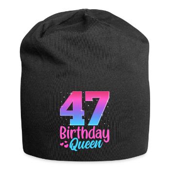 Birthday Queen 47 Geburtstag - Jersey Beanie - black - Front