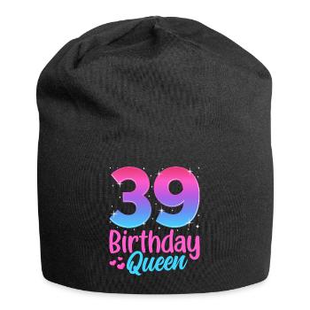 Birthday Queen 39 Geburtstag - Jersey Beanie - black - Front