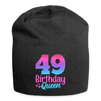 Birthday Queen 49 Geburtstag - Jersey Beanie - black - Front
