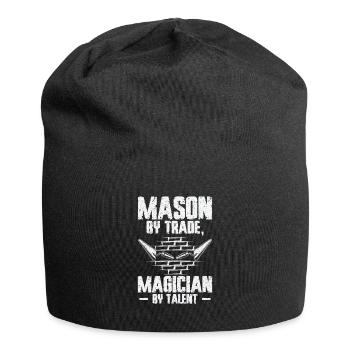 Bricklayer Brick Mason Masonry - Jersey Beanie - black - Front