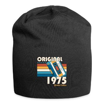 48. Geburtstag Mann April Jahrgang 1975 Kassette - Jersey-Beanie - Schwarz - Vorne