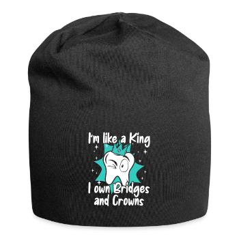 I Own Bridges And Crowns Dental Laboratory Dental Laboratory - Jersey Beanie - black - Front