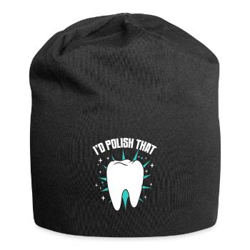 I'd Polish That Dental Laboratory Dental Laboratory - Jersey Beanie - black - Front