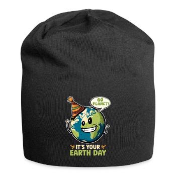 Earth Day Mission Earth & Climate Protection Environment - Jersey Beanie - black - Front