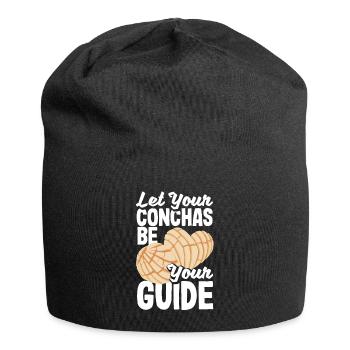 Conchas Design for a Mexican Food Lover with - Jersey Beanie - black - Front
