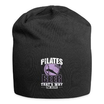 Pilates and Beer that's why I'm here Powerhouse - Jersey Beanie - black - Front