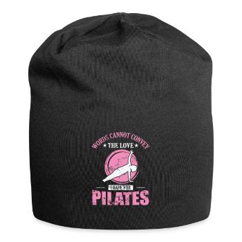 Les mots ne peuvent pas transmettre l’amour que j’ai pour le Pilates - Bonnet en jersey - noir - Devant