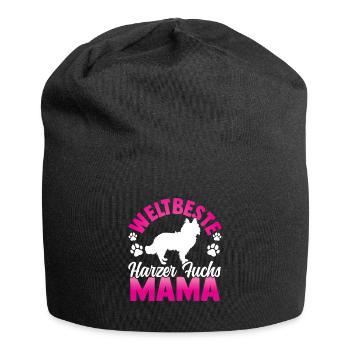 Beste Harzer Fuchs Mama altdeutscher Hütefuchs - Jersey-Beanie - Schwarz - Vorne