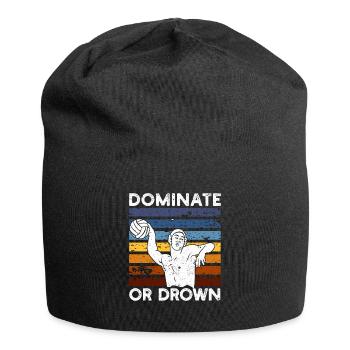 Dominer ou se noyer Drôle de water-polo - Bonnet en jersey - noir - Devant
