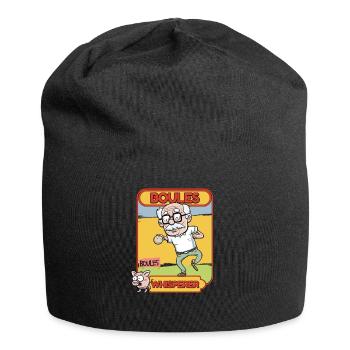 Petanque, Boccia, Petanque, Balls, Boules Whisperer - Jersey Beanie - black - Front
