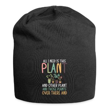 Tout ce dont j’ai besoin Plantes et autres plantes - Bonnet en jersey - noir - Devant