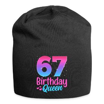 Anniversaire Queen 67 Geburtstag - Bonnet en jersey - noir - Devant