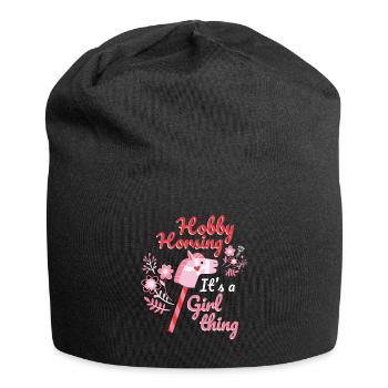 Its a Girl Thing Hobbyhorsing - Jersey Beanie - black - Front