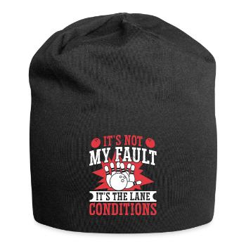 Conception de rechange de bowling - Bonnet en jersey - noir - Devant