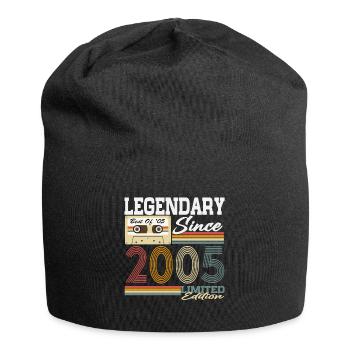 2005 vintage vintage cadeau d’anniversaire rétro - Bonnet en jersey - noir - Devant