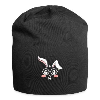 Easter Holiday Rabbit Easter Happy Easter - Jersey Beanie - black - Front