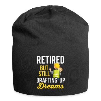 Architekt im Ruhestand Architektur im Ruhestand - Jersey-Beanie - Schwarz - Vorne
