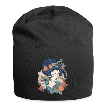 Femme rétro - Bonnet en jersey - noir - Devant