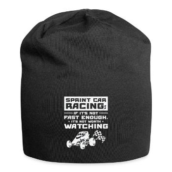 Sprint Car Dirt Track Racing - Jersey-Beanie - Schwarz - Vorne