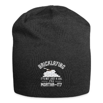 Bricklayer Brick Mason Masonry - Jersey Beanie - charcoal grey - Front