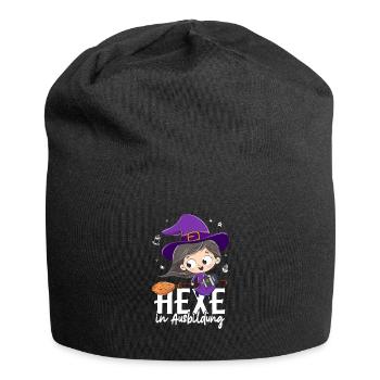 Hexe In Ausbildung - Jersey-Beanie - Schwarz - Vorne