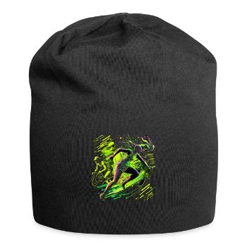 Triathlète Running Natation Cycliste Rider Fitness - Bonnet en jersey - noir - Devant
