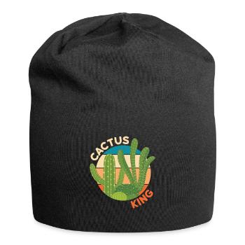 Cactus King Cactus Plant - Jersey Beanie - black - Front