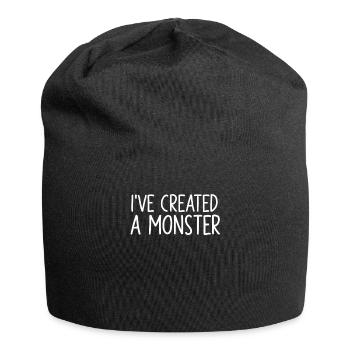 Ich Habe Ein Monster Erschaffen - Jersey-Beanie - Schwarz - Vorne