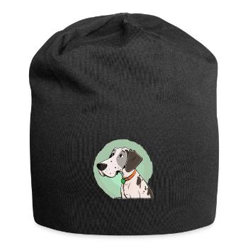 Dog in comic style - Jersey Beanie - black - Front