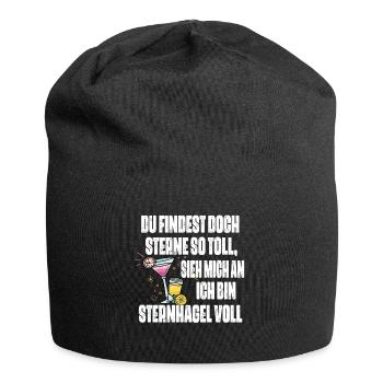 Sieh mich an, ich bin Sternhagel voll! Lustiges - Jersey-Beanie - Schwarz - Vorne