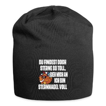Sieh mich an, ich bin Sternhagel voll! Lustiges - Jersey-Beanie - Schwarz - Vorne