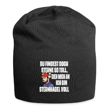 Sieh mich an, ich bin Sternhagel voll! Lustiges - Jersey-Beanie - Schwarz - Vorne