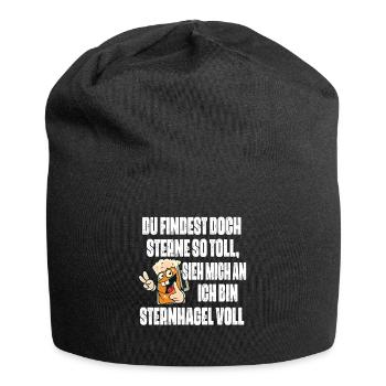 Sieh mich an, ich bin Sternhagel voll! Lustiges - Jersey-Beanie - Schwarz - Vorne