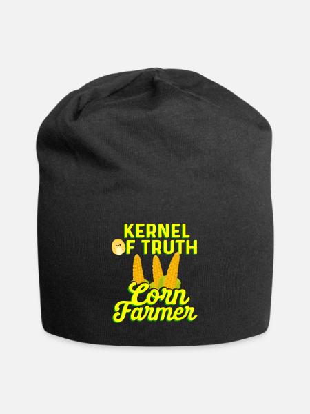 Mais Landwirtschaft Nutzpflanzen Landwirtschaft - Jersey-Beanie - Schwarz