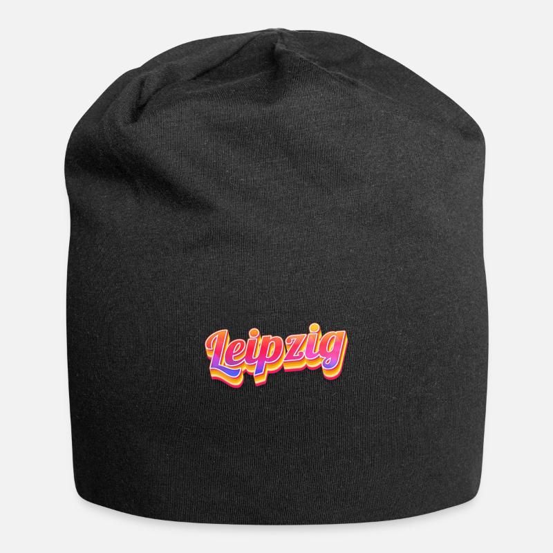 Leipzigerin Leipziger Leipzig - Jersey-Beanie - Schwarz